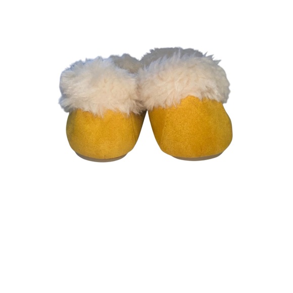 ULTRAIDEAS Women’s Moccasin Slippers Size 8 Yellow Faux Fur Lined Indoor/outdoor - Picture 4 of 16